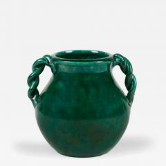 Jerome Massier Twin handled French ceramic vase signed Vallauris by J r me Massier  - 4616099