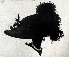 Jessie Mrs J G Willing Gillespie Abstract Silhouette Hat Portraits Female Illustrator of Golden Age 1910 - 3597669