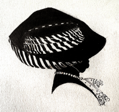 Jessie Mrs J G Willing Gillespie Abstract Silhouette Hat Portraits Female Illustrator of Golden Age 1910 - 3597692