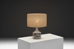 Jette Heller e Model 643 Stoneware Table Lamp by Jelle Heller e for Axella Denmark 1970s - 4785074