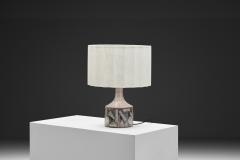 Jette Heller e Model 643 Stoneware Table Lamp by Jelle Heller e for Axella Denmark 1970s - 4785117