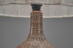 Jette Heller e Model 643 Stoneware Table Lamp by Jelle Heller e for Axella Denmark 1970s - 4785123