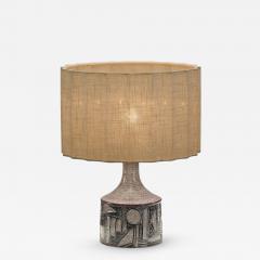 Jette Heller e Model 643 Stoneware Table Lamp by Jelle Heller e for Axella Denmark 1970s - 4810053