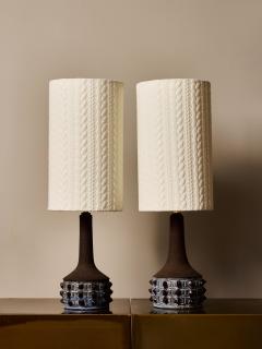 Jette Heller e Pair of Ceramic Table Lamps by Jette Heller e for Axella - 4693300