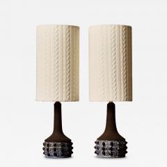 Jette Heller e Pair of Ceramic Table Lamps by Jette Heller e for Axella - 4713885