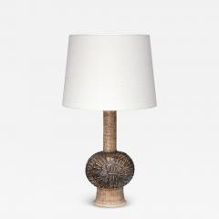 Jette Heller e Sculptural Jette Heller e Stoneware Table Lamp Axella Keramik Denmark 1960s - 4598211