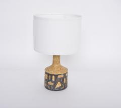 Jette Heller e Yellow Danish Mid century Modern Ceramic Table Lamp by Jette Heller e - 3076969