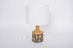 Jette Heller e Yellow Danish Mid century Modern Ceramic Table Lamp by Jette Heller e - 3076973