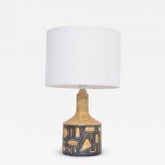 Jette Heller e Yellow Danish Mid century Modern Ceramic Table Lamp by Jette Heller e - 3078306