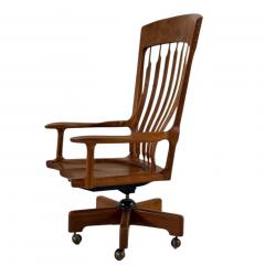 Jim Hammer Walnut High Back Desk Chair 1970 - 4428271