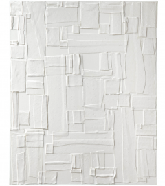 Jim Oliveira Jim Oliveira White Constructivist Painting Gloss Ink on Belgian Linen 2018 - 2634073