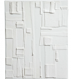 Jim Oliveira Jim Oliveira White Constructivist Painting Gloss Ink on Belgian Linen 2018 - 2634110