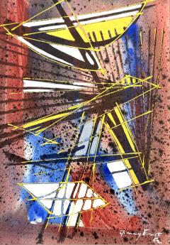 Jimmy Ernst Abstract in Colors 1952  - 4796528
