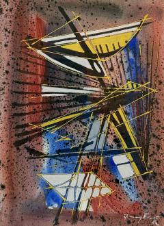 Jimmy Ernst Abstract in Colors 1952  - 4796534