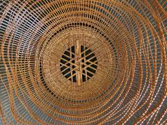 Jin Morigami Contemporary Japanese Bamboo Basket Sculpture by Morikami Jin - 2462176