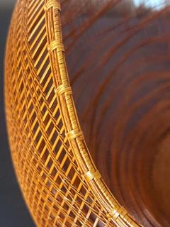 Jin Morigami Contemporary Japanese Bamboo Basket Sculpture by Morikami Jin - 2462179