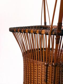 Jin Morigami Japanese Woven Bamboo Ikebana Basket by Jin Morigami - 4406949