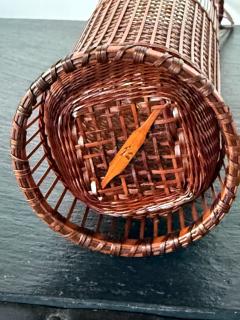 Jin Morigami Japanese Woven Bamboo Ikebana Basket by Jin Morigami - 4406953