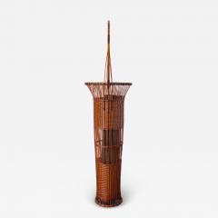 Jin Morigami Japanese Woven Bamboo Ikebana Basket by Jin Morigami - 4412866