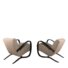 Jindrich Halabala 1930s Jind ich Halabala pair of H269 lounge chairs Czech - 4140973