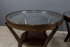 Jindrich Halabala 1930s Jindrich Halabala Bentwood Glass Circular Table Czech - 2168489