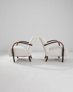 Jindrich Halabala 1950s Czech Sculptural Armchairs a Pair - 3378238