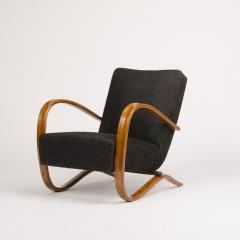 Jindrich Halabala A J Halabala Art Deco walnut armchair circa 1930 - 1685407