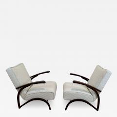 Jindrich Halabala Art Deco Lounge Chairs by J Halabala Czech Republic circa 1930 - 2740383