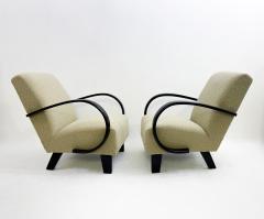 Jindrich Halabala Mid Century Pair of Bentwood Armchairs by Jindrich Halabala - 3116329