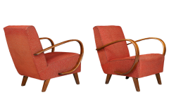 Jindrich Halabala Pair 1940s Jind ich Halabala bentwood armchairs - 2978398