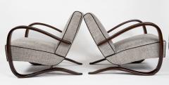 Jindrich Halabala Pair Of Art Deco Czech Lounge Chairs By Jindrich Halabala - 4334169