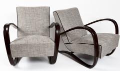 Jindrich Halabala Pair Of Art Deco Czech Lounge Chairs By Jindrich Halabala - 4334172