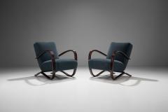 Jindrich Halabala Pair Of Jind ich Halabala Lounge Chairs Czech Republic ca 1930s - 1207615