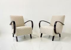 Jindrich Halabala Pair of Bentwood Armchairs by Jindrich Halabala Czech Republic 1940s - 3304837