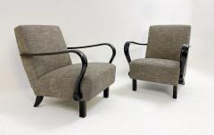 Jindrich Halabala Pair of H 320 Bentwood Armchairs by Jindrich Halabala - 3153369