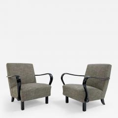 Jindrich Halabala Pair of H 320 Bentwood Armchairs by Jindrich Halabala - 3154415