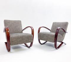 Jindrich Halabala Pair of H269 Bentwood Armchairs by Jindrich Halabala - 3231035