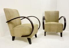 Jindrich Halabala Pair of Mid Century Bentwood Armchairs by Jindrich Halabala - 2577912