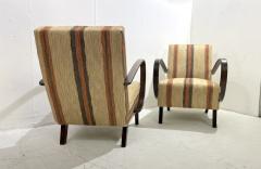 Jindrich Halabala Pair of Mid Century Bentwood Armchairs by Jindrich Halabala - 2916802