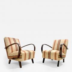 Jindrich Halabala Pair of Mid Century Bentwood Armchairs by Jindrich Halabala - 2920909