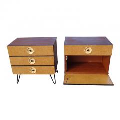 Jindrich Halabala Pair of Mid Century Nightstands - 2436309