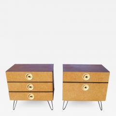 Jindrich Halabala Pair of Mid Century Nightstands - 2451687
