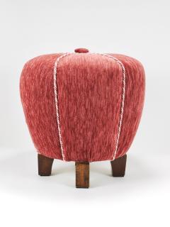 Jindrich Halabala Ros Art Deco Stool Tabouret Pouf Ottoman Vienna Austria 1930s - 4214744
