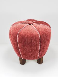Jindrich Halabala Ros Art Deco Stool Tabouret Pouf Ottoman Vienna Austria 1930s - 4214745