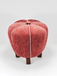 Jindrich Halabala Ros Art Deco Stool Tabouret Pouf Ottoman Vienna Austria 1930s - 4214747