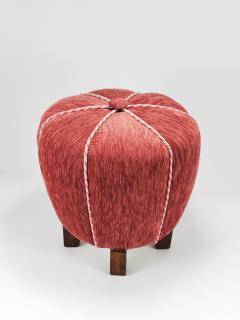 Jindrich Halabala Ros Art Deco Stool Tabouret Pouf Ottoman Vienna Austria 1930s - 4214763