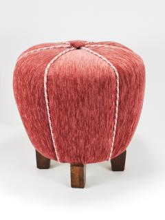 Jindrich Halabala Ros Art Deco Stool Tabouret Pouf Ottoman Vienna Austria 1930s - 4214768