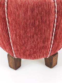 Jindrich Halabala Ros Art Deco Stool Tabouret Pouf Ottoman Vienna Austria 1930s - 4214772