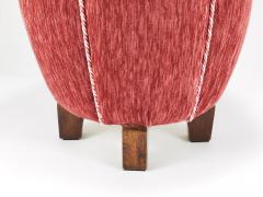 Jindrich Halabala Ros Art Deco Stool Tabouret Pouf Ottoman Vienna Austria 1930s - 4214777