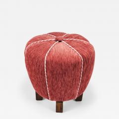 Jindrich Halabala Ros Art Deco Stool Tabouret Pouf Ottoman Vienna Austria 1930s - 4217297